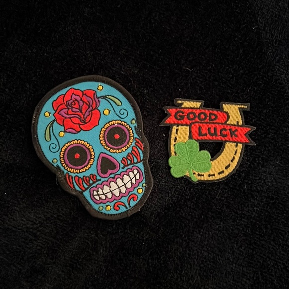 Accessories - 3 for 10. 🍭Candy Skull and Good Luck patches sew on